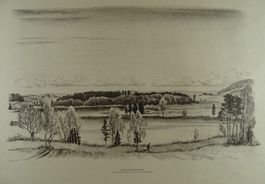 NUSSBAUMERSEE, LITHO VON E.E. SCHLATTER