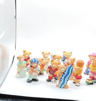 Set von 12 Teddybär Figuren kleine Sammelfiguren gebraucht