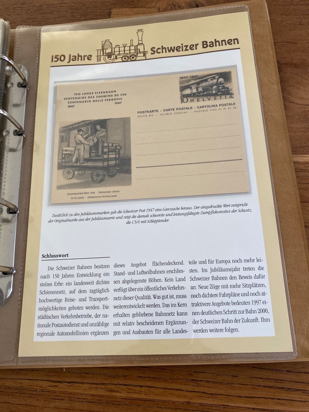 Tutti i francobolli: 150 Jahre Schweizer Bahnen Briefmarken – Usato da Kriens venduto da Wundertuete17 4