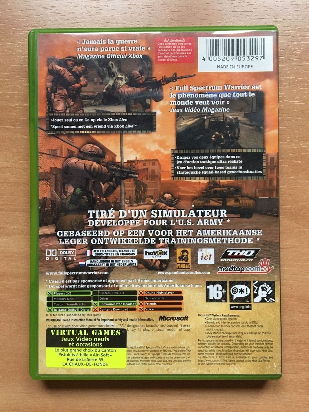 Microsoft Giochi: Warrior (FR) - Xbox Classic – Usato da Soyhières venduto da Spartan117 1