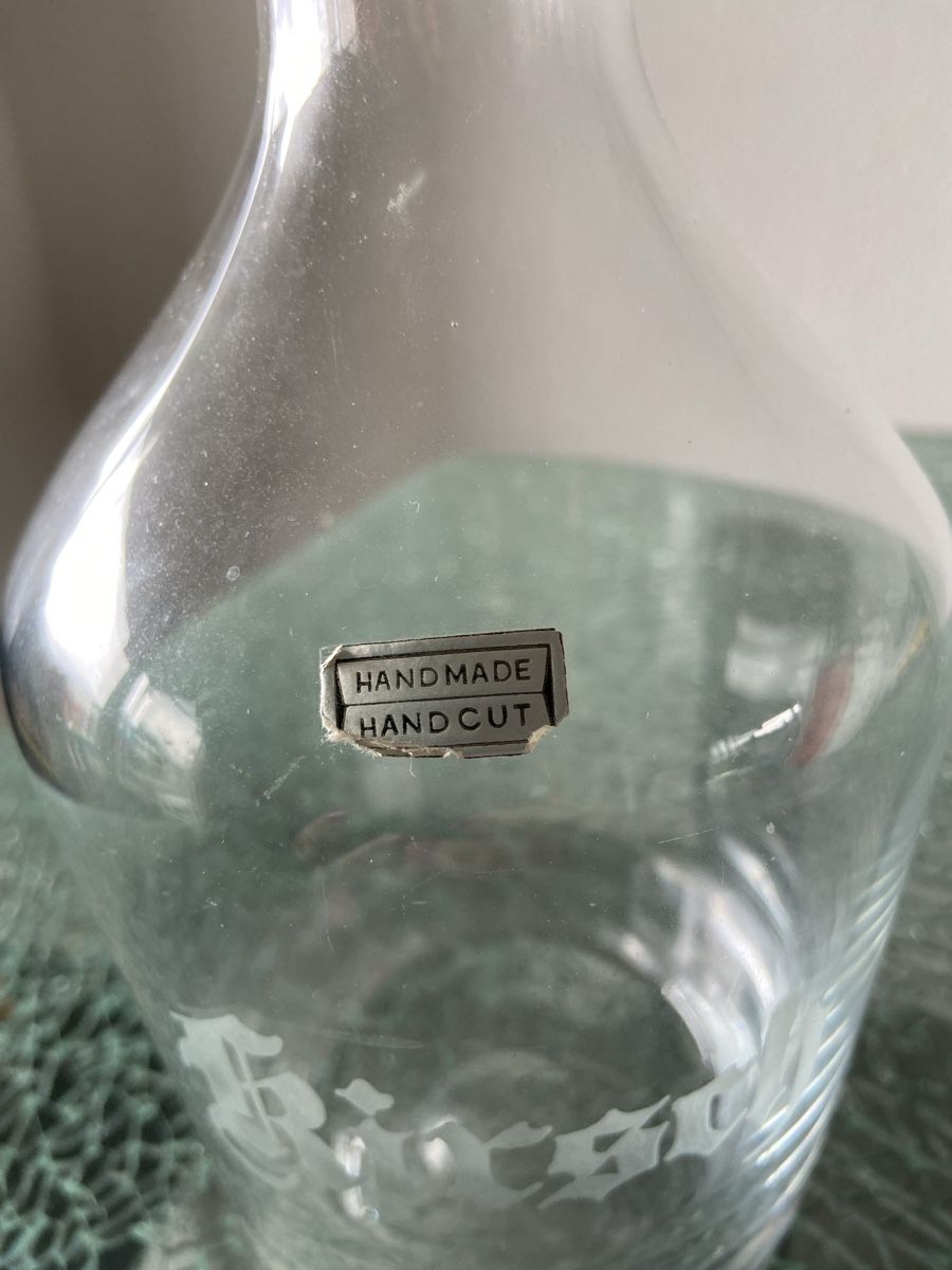 Caraffe: Sehr schöne alte Glas Karaffe – Usato da Oftringen venduto da andrax 1
