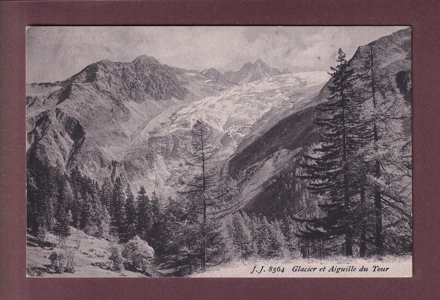 Ansichtskarten: Glacier et Aiguille du TOUR – Gebraucht aus Pully von nicecards