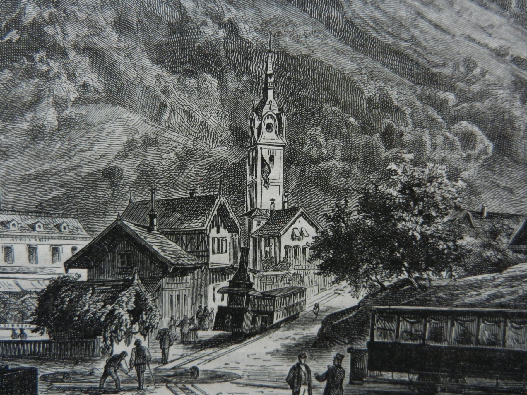 Gravures: Vitznau Talstation Rigibahn – D'occasion à Risch par Rischli15 5