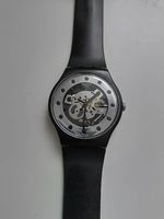 Swatch Uhr schwarz