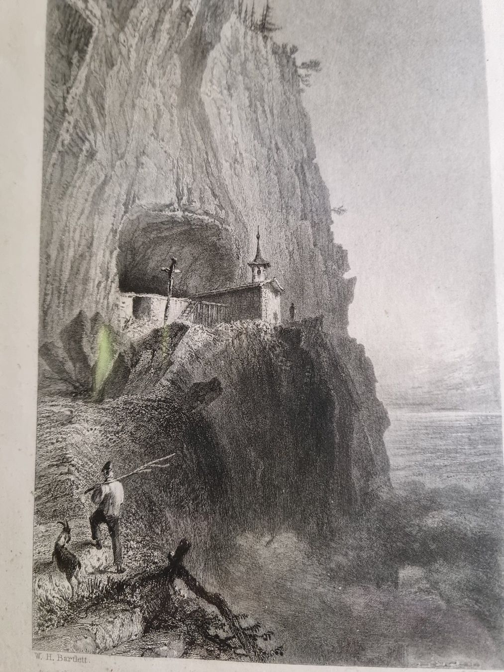 Gravures: APPENZELL Wildkirchlein Stahlstich Bartlett – D'occasion à Trachslau par bastet06 2
