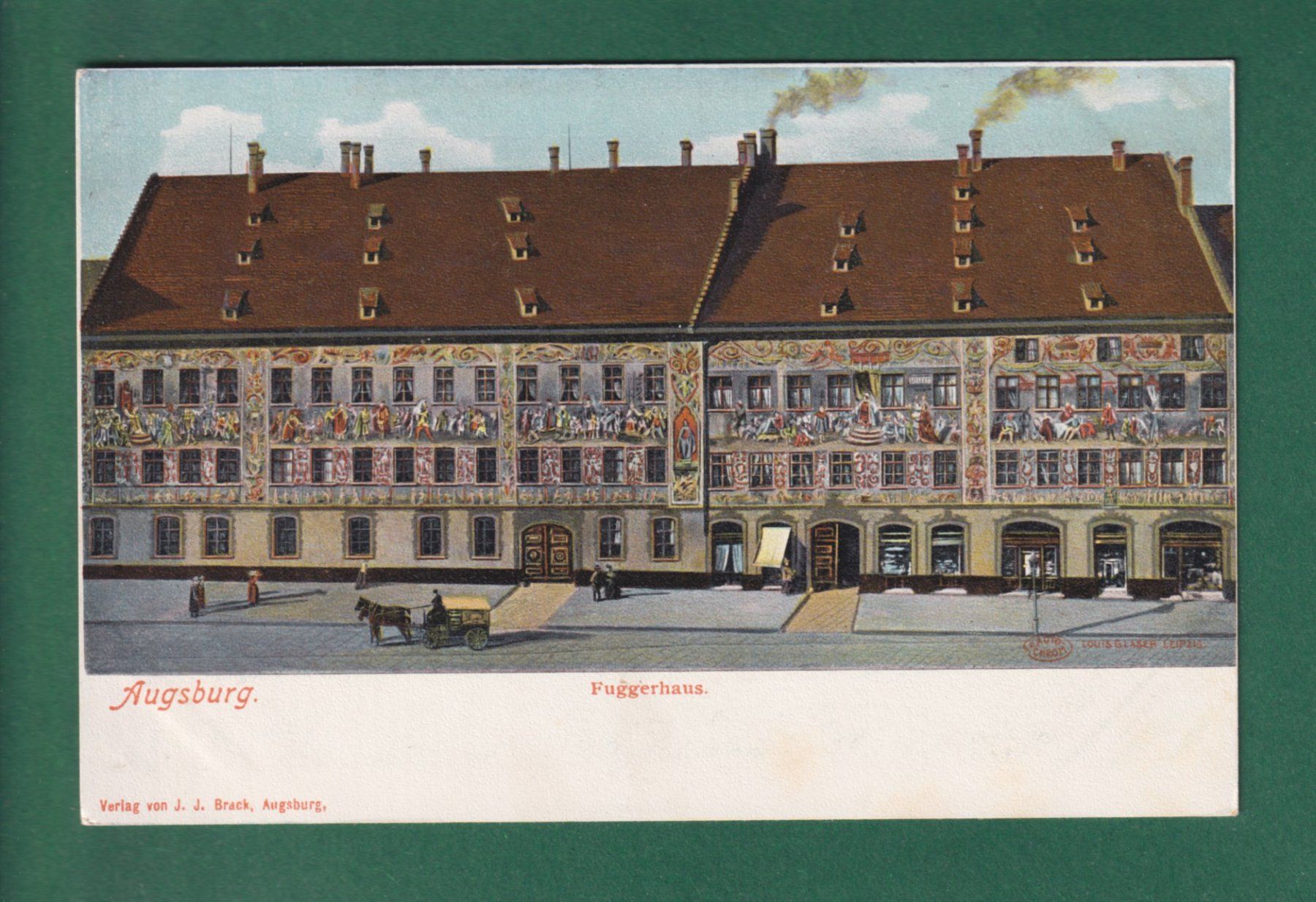 Ansichtskarten: AUGSBURG - Fuggerhaus – Gebraucht aus Pully von nicecards-shop