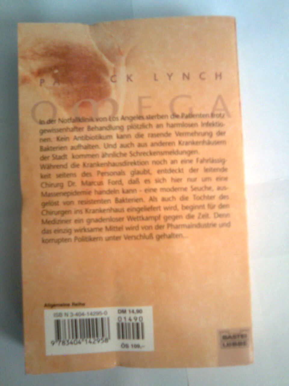 Bücher: Patrick Lynch   Omega – Gebraucht aus Basel von Alacant 2