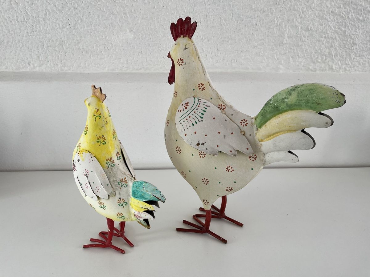 Figuren: 2 Hühner aus Metallblech  – Gebraucht aus Wetzikon ZH von seli03 8