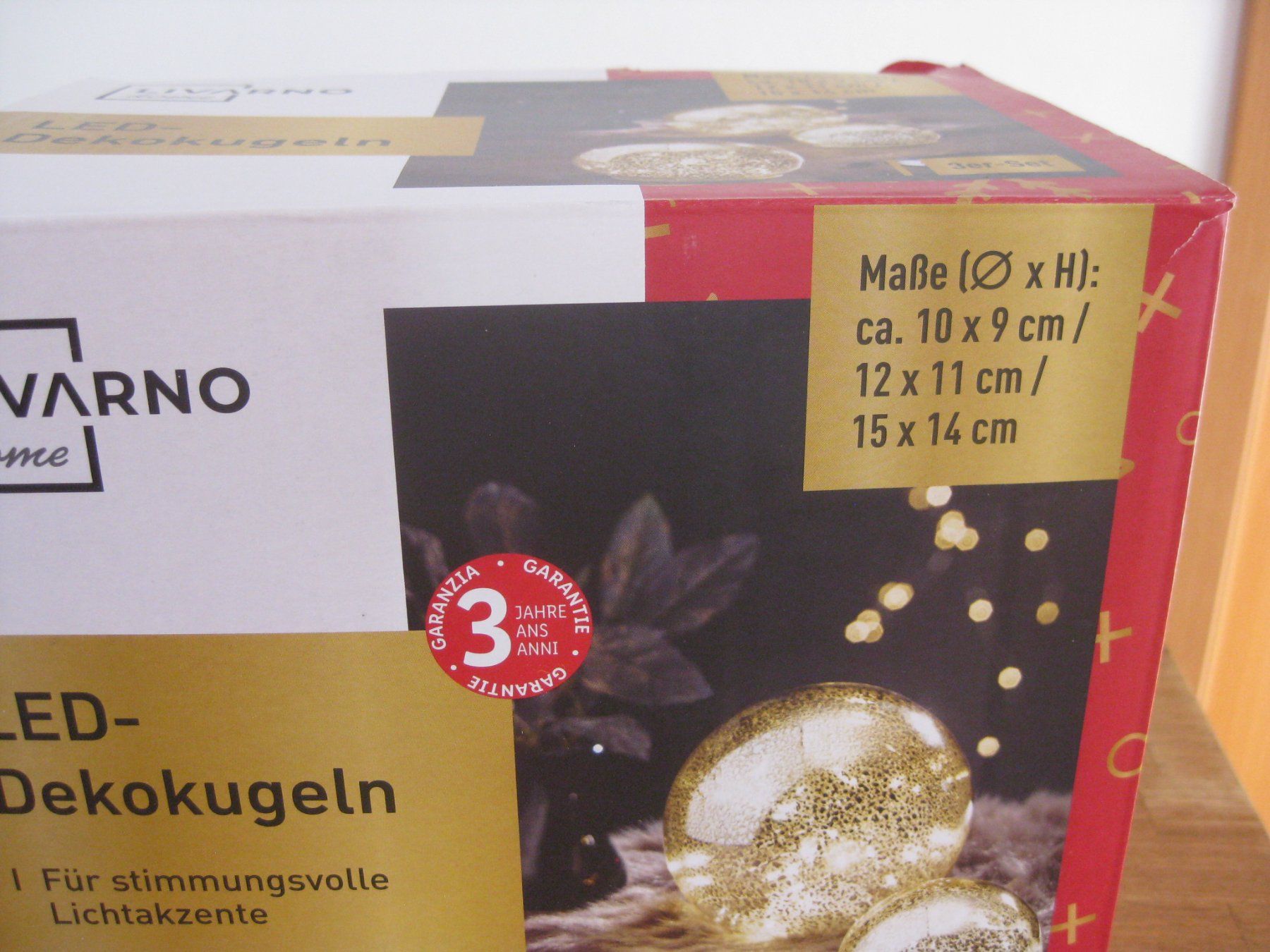 Tutte le decorazioni: Schönes 3er Set LED Kugeln – Nuovo e nell'imballaggio originale da Romanshorn venduto da Wazoohandlung 1