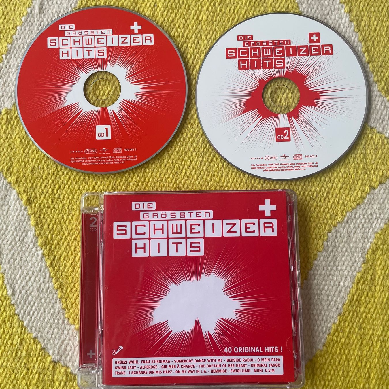 CDs: DIE GRÖSSTEN SCHWEIZER HITS-2CD TEIL 1 40 ORIGINAL HITS – Gebraucht aus Rorschacherberg von CD-Roli