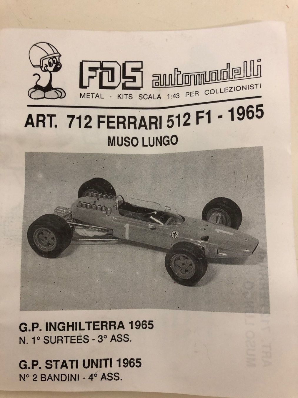 Ferrari Modellini d'auto: FDS-Kit Ferrari 1/43 – Nuovo (secondo la descrizione) da Muttenz venduto da Gucci2005 2