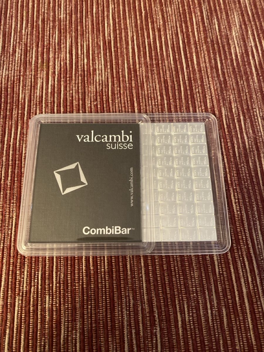 Valcambi Metalli preziosi: Valcambi Suisse CombiBar Silber 100g neu – Nuovo e nell'imballaggio originale da Termen venduto da pas_2pf2