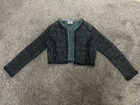 Tweed Jacke Wolle Fransen Missoni  Italy  Gr.Xs-S(wie neu)