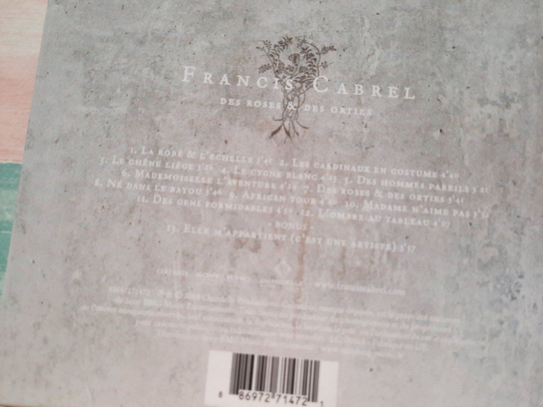 CD: Cd Francis Cabrel - Des roses et des orties – Usato da Pully venduto da bro_n52j 2