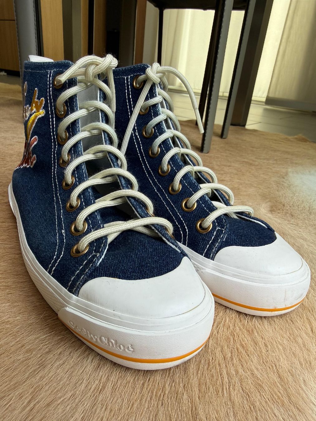 Chloé Scarpe da donna: Chloé Sneakers Baskets Schuhe Gr. 38 – Usato da Winterthur venduto da tim_cl8x 6