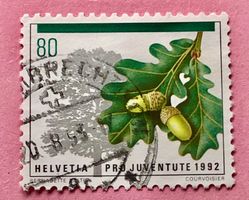 Nr.J 326 Stieleiche Pro Juventute GESTEMPELT 1992  