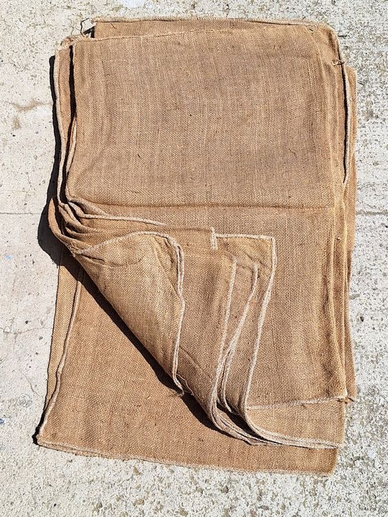 Oungy Jutesäcke 6-tlg - 52x74cm Naturjute Bis 35kg Traglast