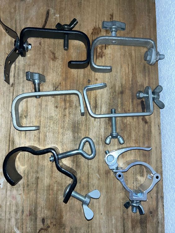 2x O-Klemmen Für Bühnenbeleuchtung - 150kg Tragkraft Für 38-54mm Traversen