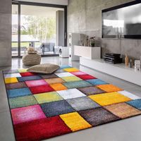 XXL Teppich Wohnzimmer Abstrakt Multicolor NEU