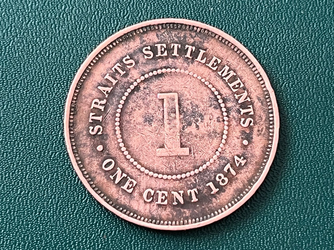 Tutti le monete: Straits Settlements 1 Cent 1874 münze – Usato da Neuenhof venduto da Mastermind-00 1