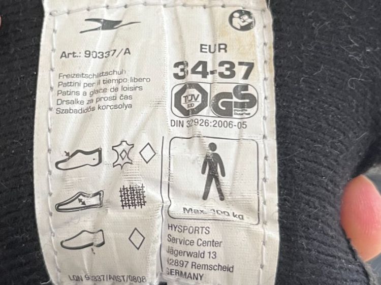 Pattini da ghiaccio: Eislaufschuhe, Grösse 34-37, verstellbar, für Kinder! – Usato da Urdorf venduto da embri01 2
