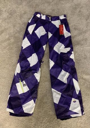O'Neill Snowboardhose Skihose Gr. 36 Lila/Weiss kariert