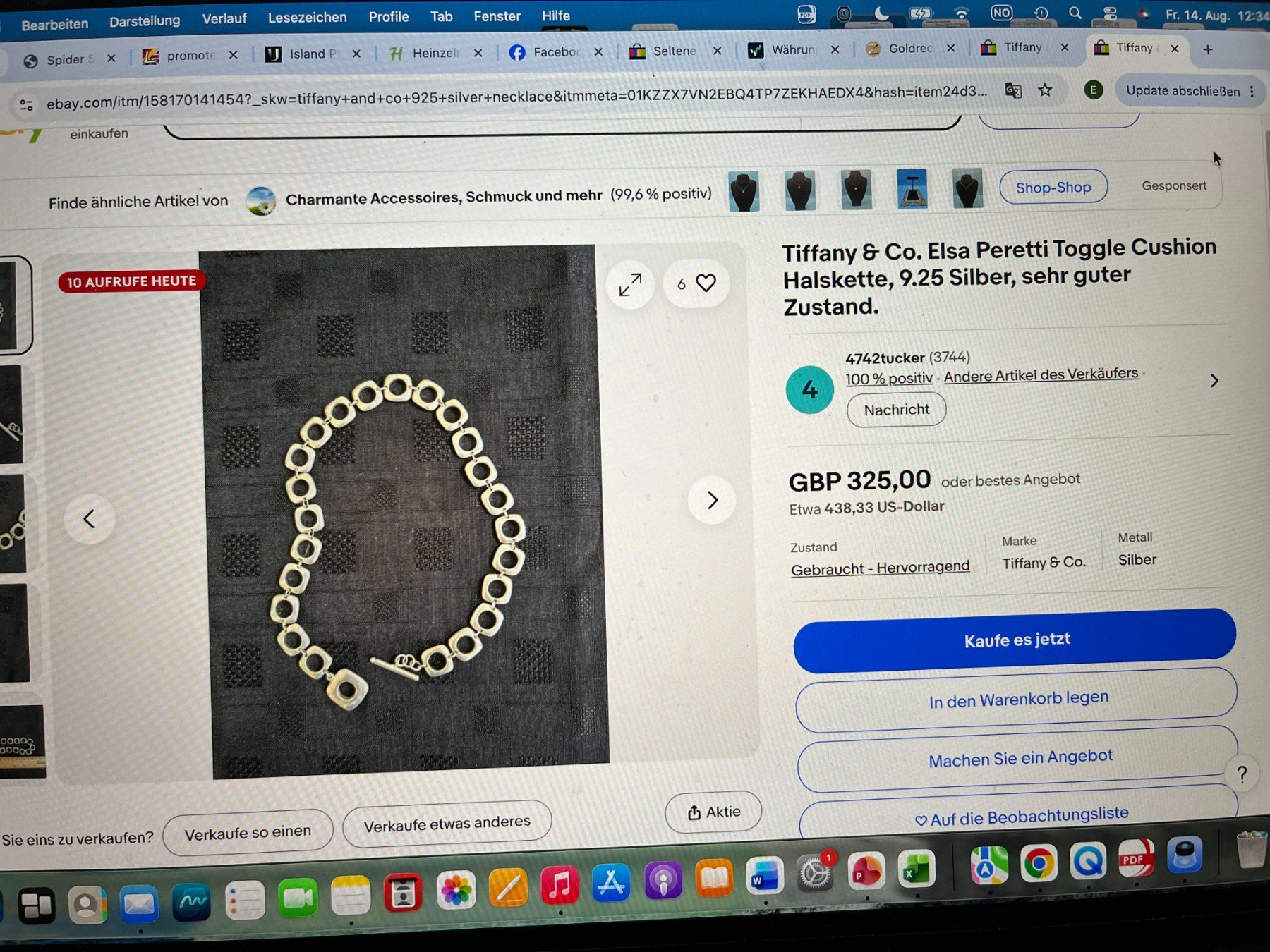 Tiffany & Co. Catenine: Tiffany & Co Halskette 925 Silber – Usato da ST. GALLENKAPPEL venduto da EliB 2