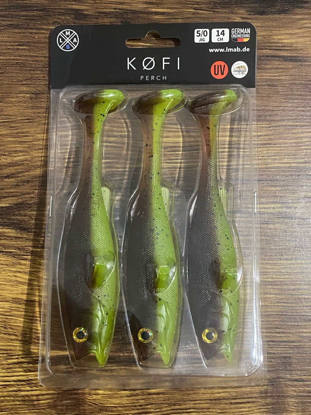 Esche: LMAB Köfi Perch Shad 14 cm – Nuovo e nell'imballaggio originale da Widnau venduto da Fishingtackle_Oggy