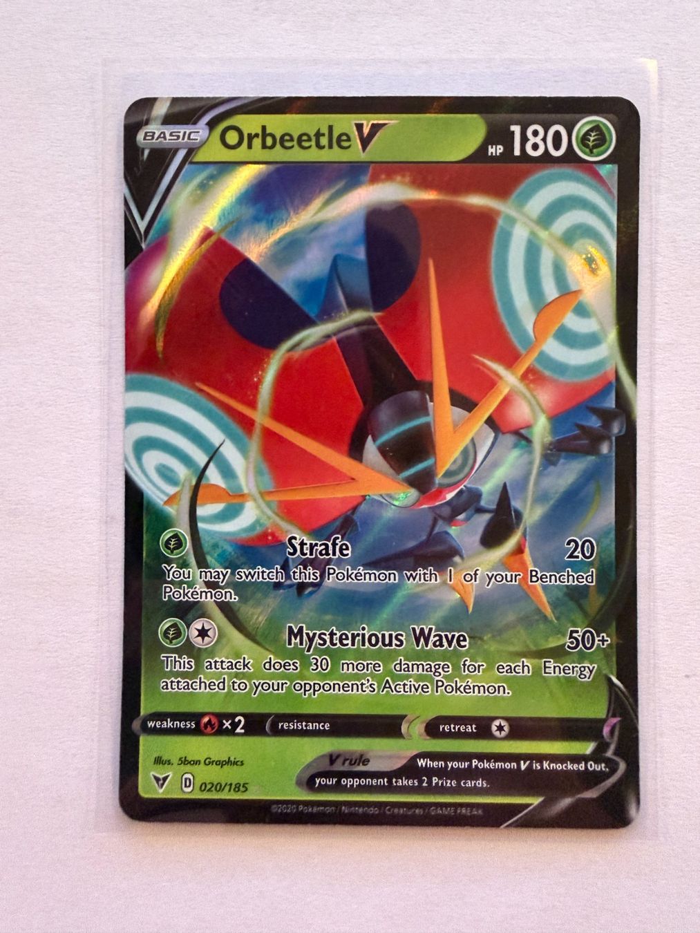 Pokémon Carte collezionabili: Pokemon Orbeetle V 020/185 Vivid Voltage EN – Nuovo (secondo la descrizione) da Weingarten-Kalthäusern venduto da McGmavlo