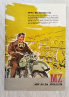 Motorrad MZ 1956/57 / Reprint  Prospekt Werbe-Folder