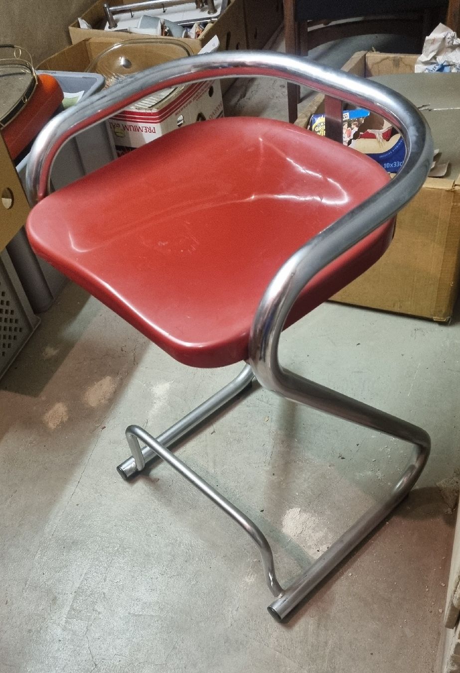 Hocker: Roter Barhocker Lammhults, made in Sweden – Gebraucht aus Basel von Jcva 9