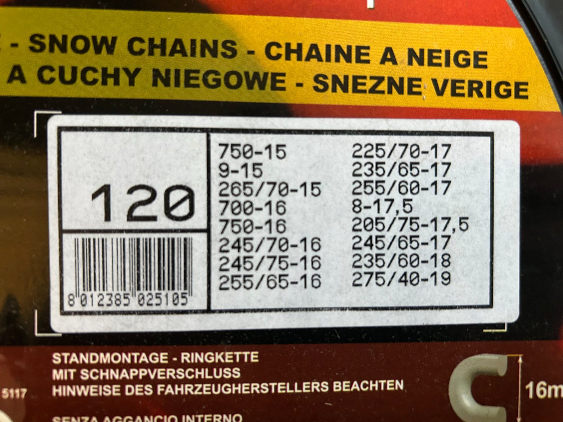 Chaînes à neige: Schneeketten Maggigroup – Neuf avec emballage d'origine à Adliswil par kordun72 2