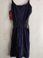 schönes schwarzes Minikleid mit Lochmuster Neu Gr.S/M