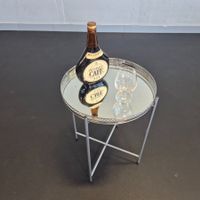 Beistelltisch Coffee-Table klappbar mit Spiegelglas