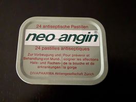 Neo-Angin Pastillen 24 Stück Dose leer guter Zustand