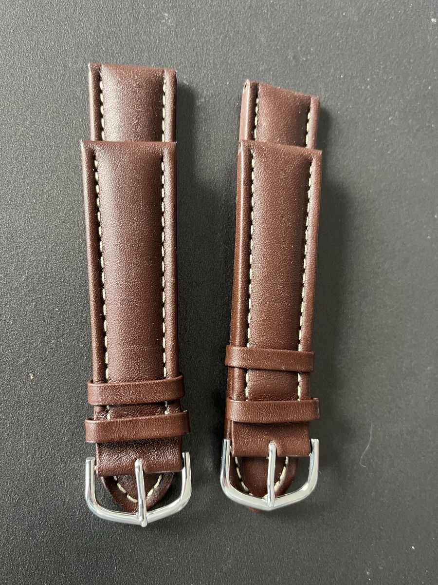 Bracciali & Braccialetti: 2 Uhrenbänder braun / neu – Nuovo (secondo la descrizione) da Beckenried venduto da Beggo51