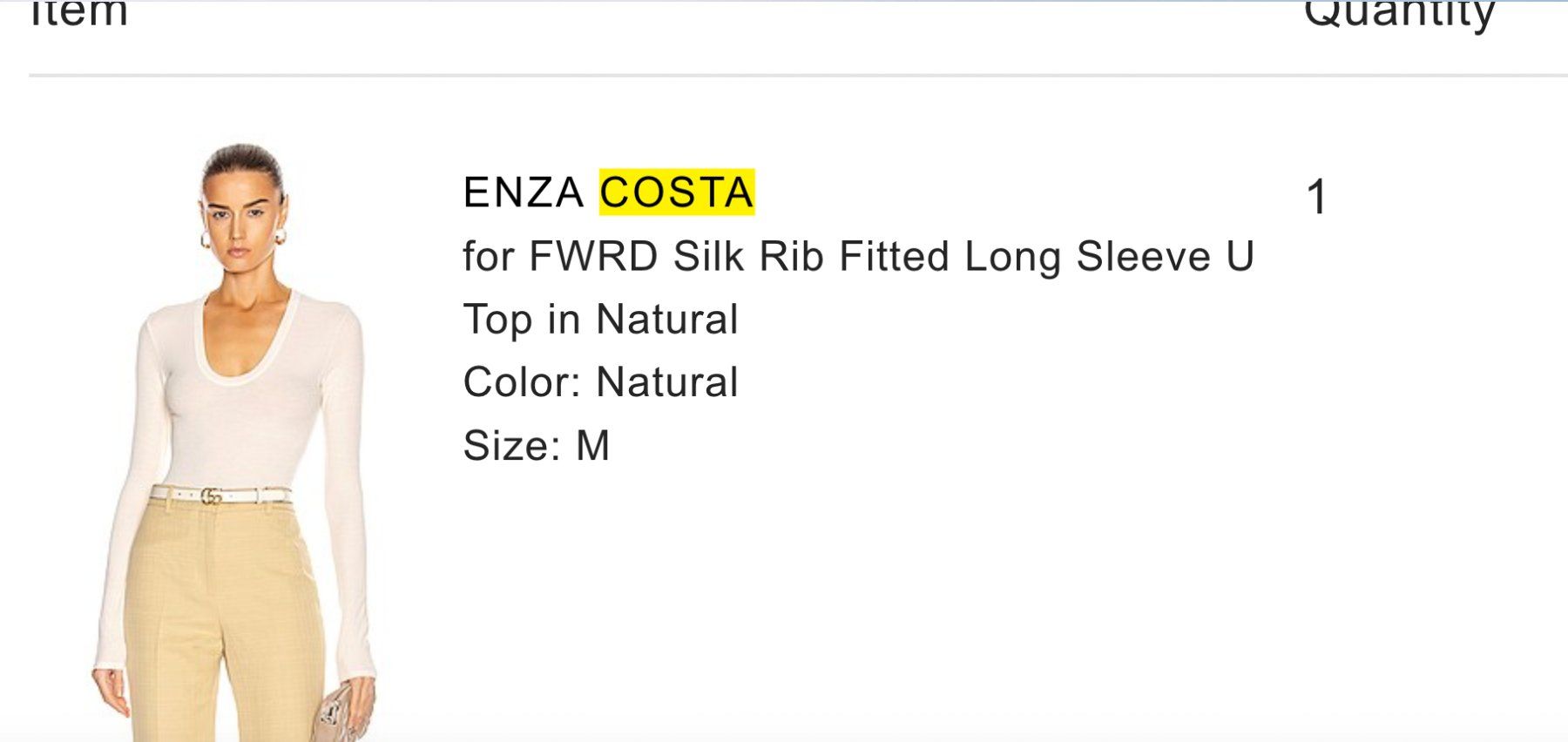 Top: New Enza Costa U neck top - M – Nuovo (secondo la descrizione) da St-Sulpice VD venduto da juhdu 1