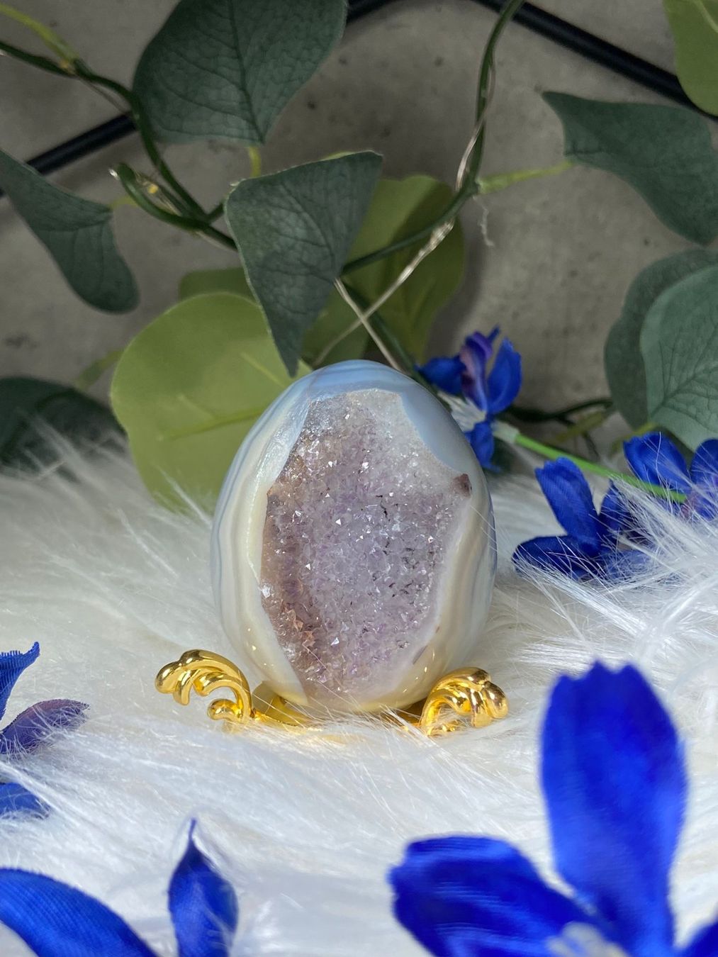 Mineralien & Heilsteine: Amethyst Drusenachat – Neu (gemäss Beschreibung) aus Neuheim von m.hald 1