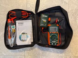 Messgeräte-Set mit Multimeter, Spannungs- u Durchgangsprüfer