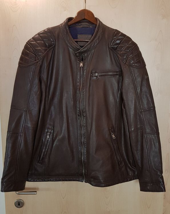 Elegantes Lederjacke Herren C A Fotos