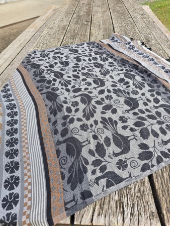Kleidung: Foulard Wolle/Seide mit Fransen