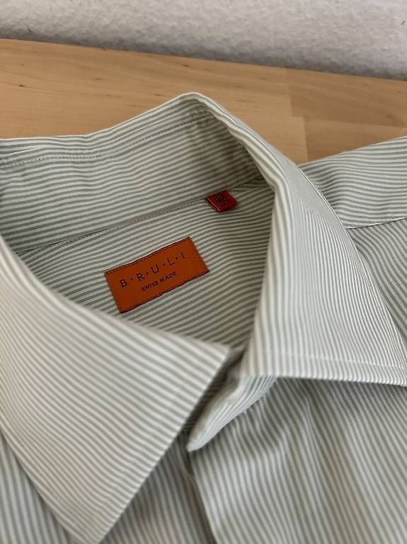 Camicie: Hemd Brüli Swiss Made, Grösse 39, 100 % Baumwolle – Nuovo (secondo la descrizione) da Niederglatt ZH venduto da Julia_4 2
