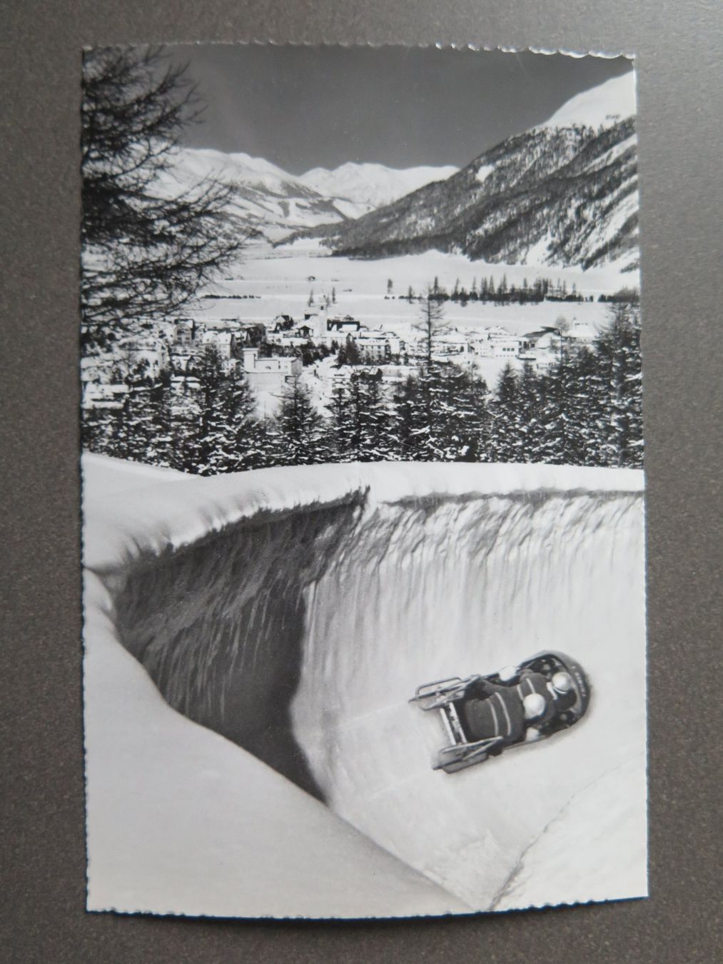 Ansichtskarten: ST. MORITZ - BOBBAHN - SUNNY-CORNER - BOB – Gebraucht aus Wittenbach von lipasal
