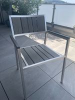 8 Gartenstühle Aluminium Lamellen wetterfest guter Zustand