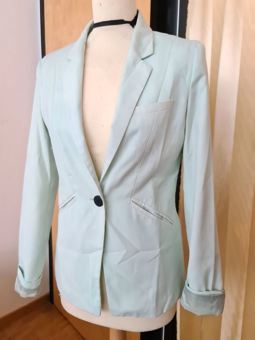 Bershka Giacche: Blazer turquoise clair taille S – Usato da Genève venduto da Saleena 1