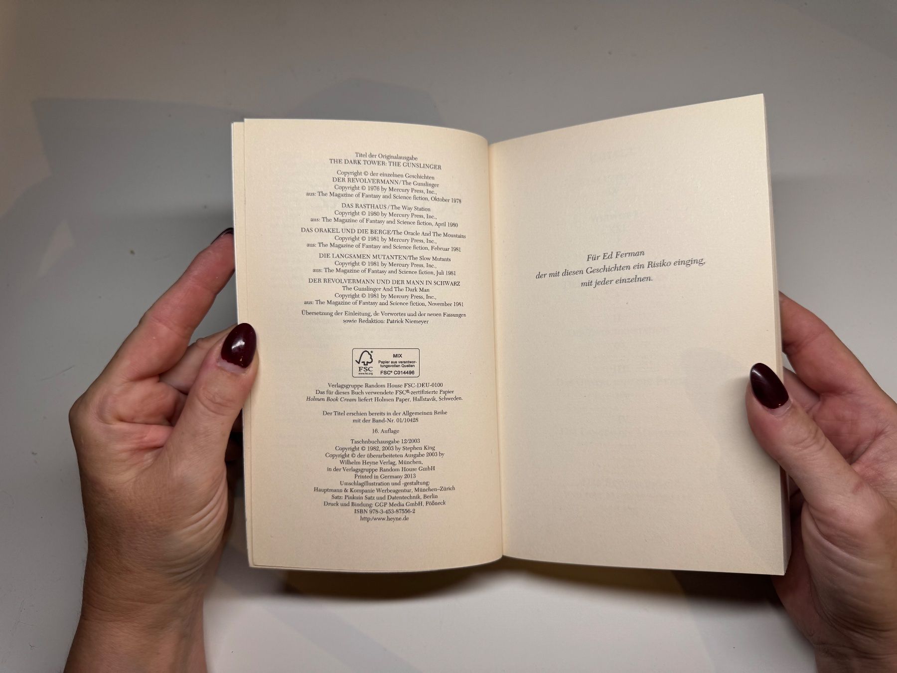 Bücher: Roman: Stephen King, Schwarz – Gebraucht aus Grosswangen von Deutsche_Romane 2