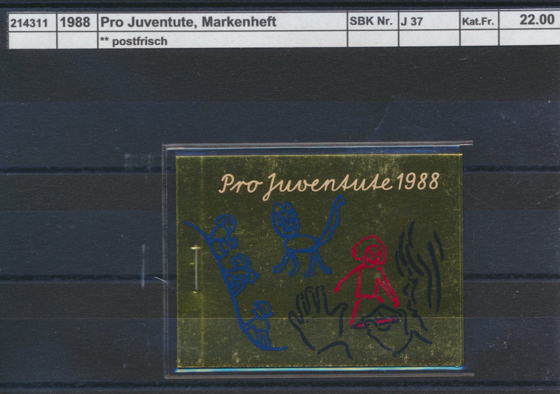 Alle Briefmarken: 1988 Pro Juventute, Markenheftchen, ** postfrisch – Neu (gemäss Beschreibung) aus Winterthur von Zupogeru