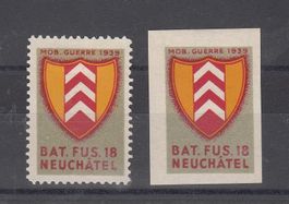 Infanterie 184/1+184/2*  Bat.füs.18 Kat.12.-