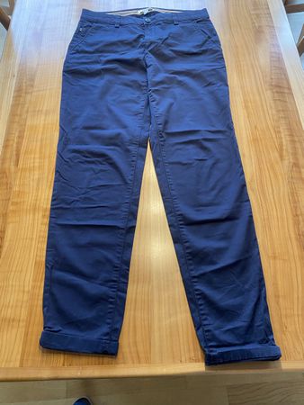ESPRIT Damen Chino Hose Dunkelblau Gr. 36