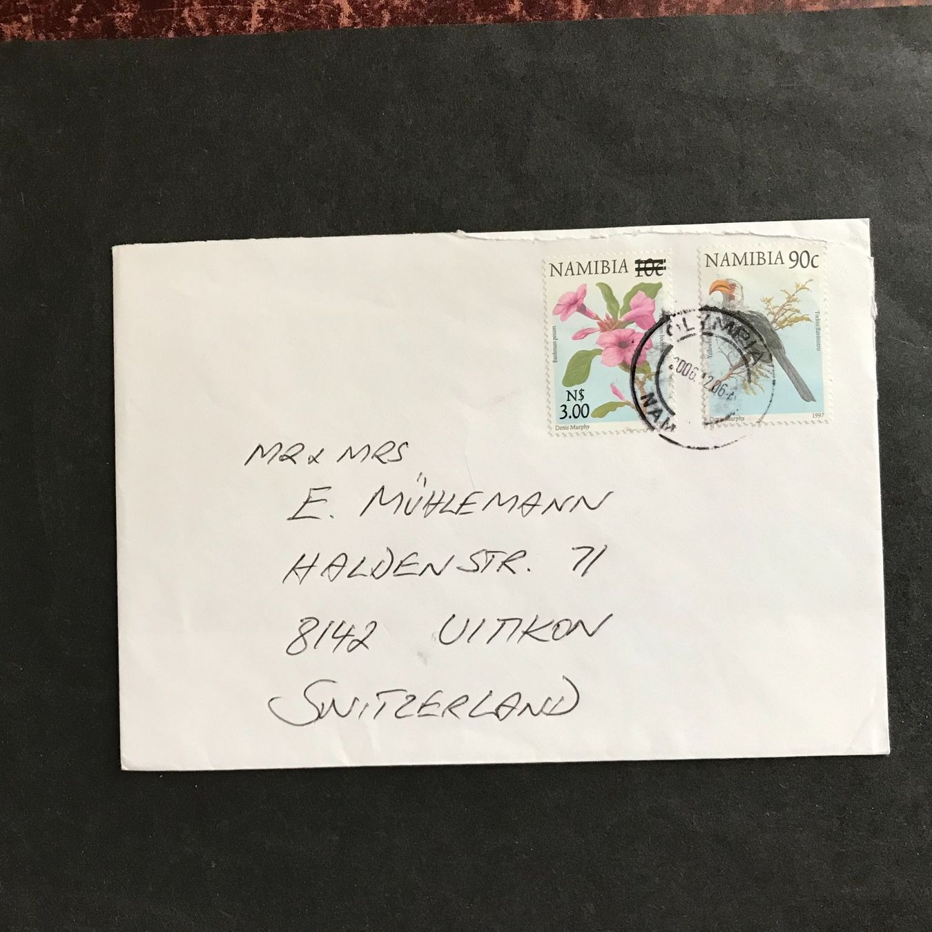 Alle Briefmarken: NAMIBIA, 6 Briefe – Gebraucht aus Uitikon Waldegg von Gooddeal05